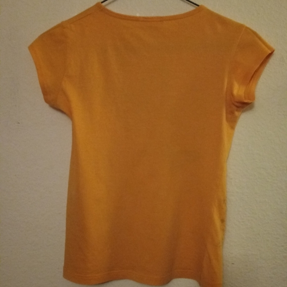 Gold/Blue Butterfly tee - Picture 8 of 10